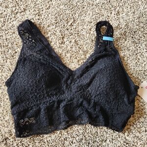 SO Lace Plunge longline Bralette